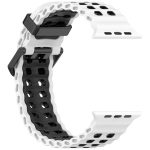 Ocean Double-row Hole Two-color Silicone Watch Band, For Apple Watch 46mm / 49mm / 45mm / 44mm – Bild 3