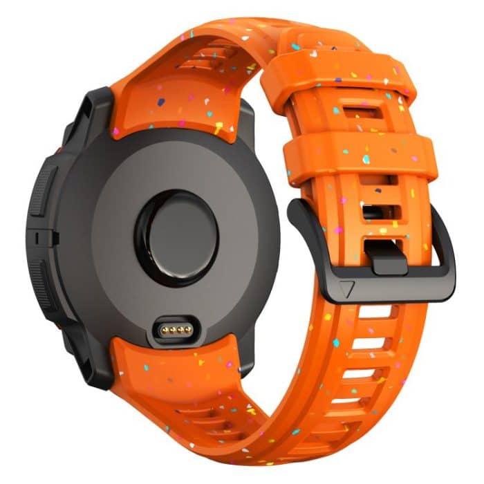 Eco-Friendly Granular Colorful Dots Silicone Watch Band, For Garmin Instinct 3 AMOLED / Solar 45mm – Bild 2