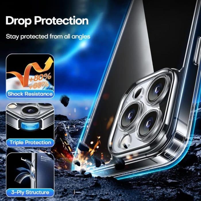 Kalebol Highly Transparent PC Hybrid TPU Phone Case, For iPhone 14 Pro Max, For iPhone 13 Pro Max, For iPhone 13 Pro, For iPhone 13, For iPhone 12 Pro Max, For iPhone 12 Pro – Bild 3