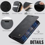 CaseMe 033 Calf Leather Lining Microfibre RFID Blocking Phone Case, For iPhone 14 Pro Max, For iPhone SE 2022 / 8 / 7, For iPhone 13 Pro Max, For iPhone 13 Pro – Bild 3