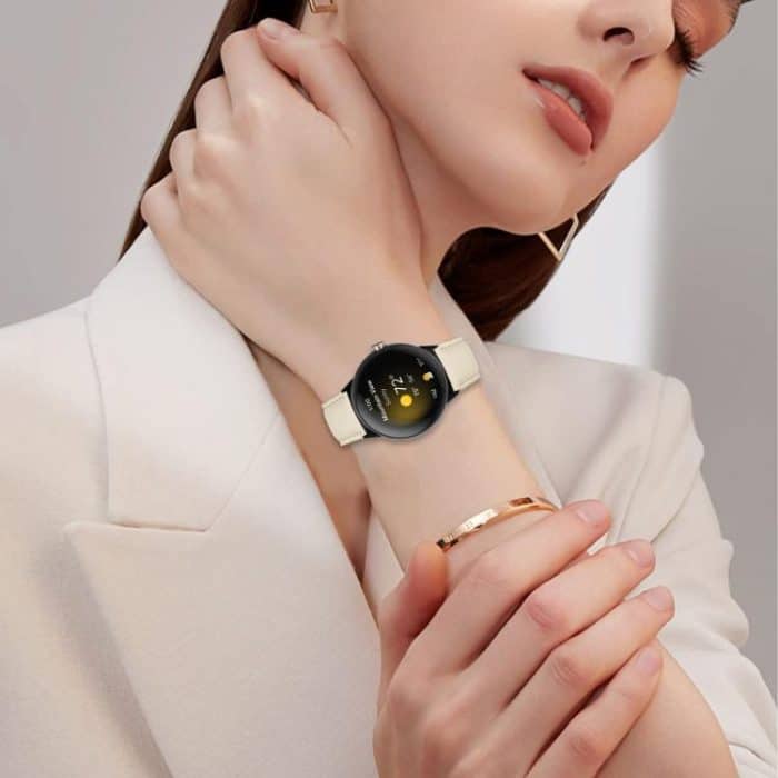 Lychee Texture Black Turtle Back Buckle Leather Watch Band, For Google Pixel Watch / Watch 2 / 3 41mm – Bild 7