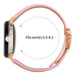 Lychee Texture Rose Gold Turtle Back Buckle Leather Watch Band, For Google Pixel Watch / Watch 2 / 3 41mm – Bild 3