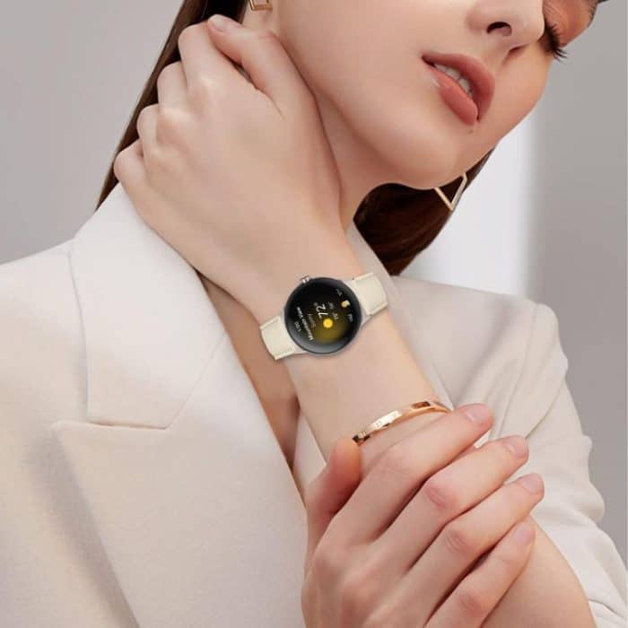 Lychee Texture Starlight Turtle Back Buckle Leather Watch Band, For Google Pixel Watch / Watch 2 / 3 41mm – Bild 5