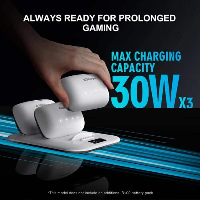 BOBOVR BD3 Ladestation für 3x B100 Akku 30W Schnellladestation – Bild 5