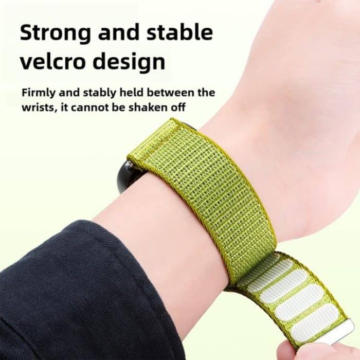 Woven Nylon Hook And Loop Fastener Metal Interface Watch Band – Bild 5