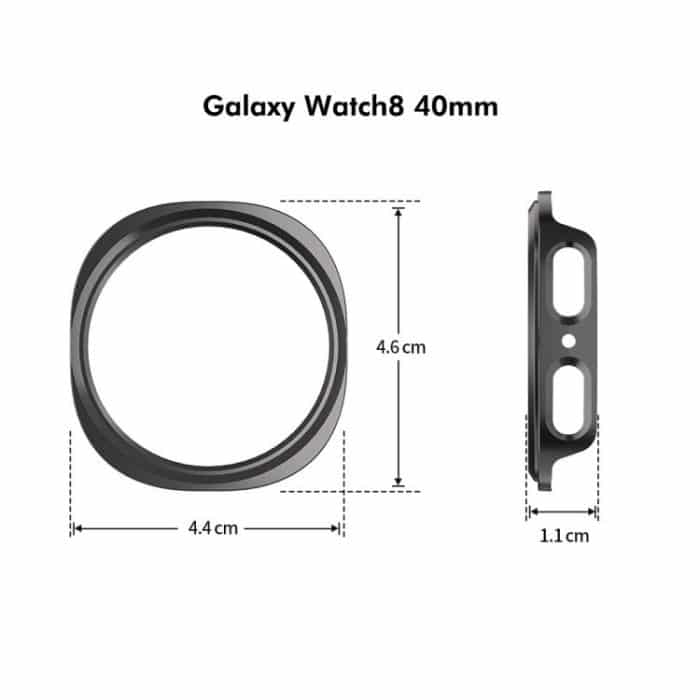 ENKAY Hat-Prince Full Coverage Tempered Glass Film Integrated PC Watch Case, For Samsung Galaxy Watch8 40mm – Bild 6