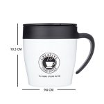 Griff Kaffeetasse Edelstahl Thermosbecher Isolierflasche Wasserflasche Business Tragbarer Thermobecher – Bild 2