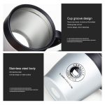 Griff Kaffeetasse Edelstahl Thermosbecher Isolierflasche Wasserflasche Business Tragbarer Thermobecher – Bild 4