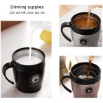 Griff Kaffeetasse Edelstahl Thermosbecher Isolierflasche Wasserflasche Business Tragbarer Thermobecher – Bild 6