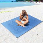 Tragbare wasserdichte Picknick-Campingmatten für den Außenbereich, Stranddecke, Matratzenmatte, 150cm*140cm – Bild 7