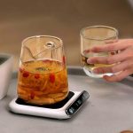 Intelligenter 55-Grad-Untersetzer mit konstanter Temperatur, Winter-Desktop-Isolierung und warmer Heizung, USB-Untersetzer, Wave Display – Bild 5