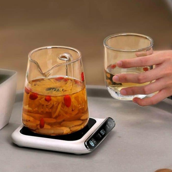 Intelligenter 55-Grad-Untersetzer mit konstanter Temperatur, Winter-Desktop-Isolierung und warmer Heizung, USB-Untersetzer, Wave Display – Bild 5