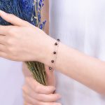 925 Sterling Silber Armband Damen Kristall Armband Naturperlen Doppelschichtiger Schmuck – Bild 4