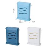 2 PCS Küche Multifunktionale Drei-Loch Unsichtbare Messer Halter Hohl Ablauf Küchenutensilien Lagerung Rack – Bild 2