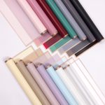 2 Beutel Phnom Penh Blumenmattes Papier Blumengeschenkpapier Blumenstrauß Geleefolie Wasserdichtes Geschenkpapier 58 x 58 cm, Lavender Purple, Emerald, Water Mist – Bild 2