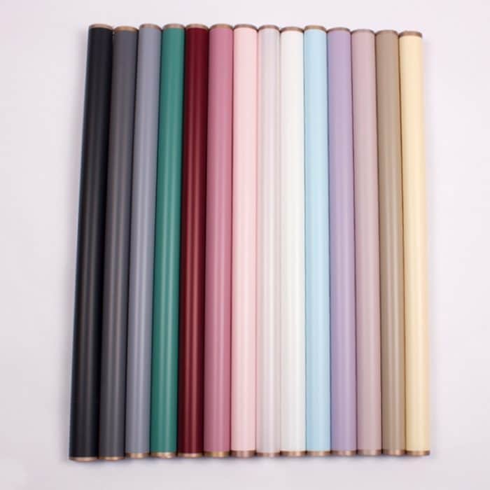 2 Beutel Phnom Penh Blumenmattes Papier Blumengeschenkpapier Blumenstrauß Geleefolie Wasserdichtes Geschenkpapier 58 x 58 cm, Lavender Purple, Emerald, Water Mist – Bild 6