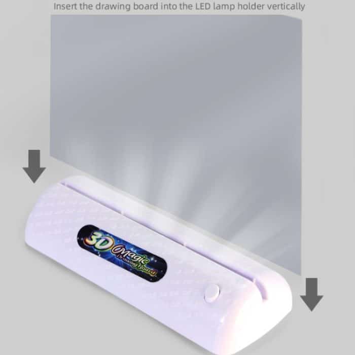 3D-fluoreszierendes Zeichenbrett, magisches, leuchtendes, dreidimensionales Schreibbrett, Graffiti-Brett, Beleuchtung, Puzzle, Kinder-Zeichenbrett, Stil:, Medium  Drawing Board (Space Version), Medium Drawing Board  (Ocean Version)... – Bild 7