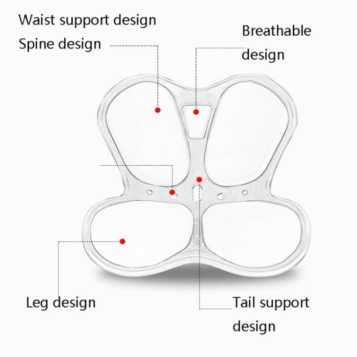 Büro Taille Blütenblätter Kissen Korrigierte Sitzhaltung Schwangere Frau Dekompression Blütenblätter, Red, Black – Bild 3