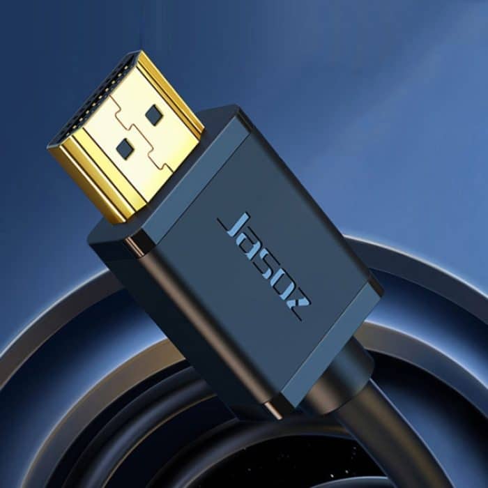 Jasoz 4K HDMI High-Definition-Projektorkabel Computer-Videokabel, sauerstofffreier Kupferkern, Kabellänge:, 0.5m, 1m, 1.5m, 2m, 3m, 5m, 8m, 10m, 12m, 15m, 20m – Bild 1