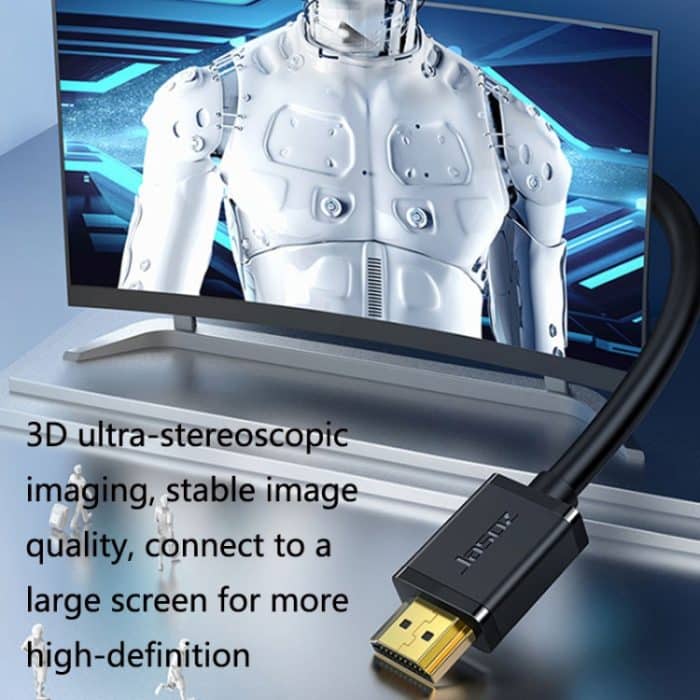 Jasoz 4K HDMI High-Definition-Projektorkabel Computer-Videokabel, sauerstofffreier Kupferkern, Kabellänge:, 0.5m, 1m, 1.5m, 2m, 3m, 5m, 8m, 10m, 12m, 15m, 20m – Bild 5