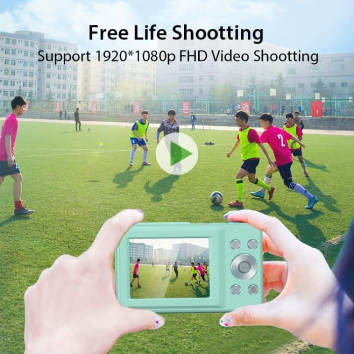 DC403L-AF 2,4-Zoll 16X Zoom HD Digitalkamera Mini Kinder Fotokamera, US Plug, UK Plug, EU Plug – Bild 9