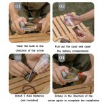 Campingzelt-Zugschalter-Atmosphären-Nachtlicht, Stil:, Small Spherical, Large Spherical, Circular Cone, Ellipsoid – Bild 6