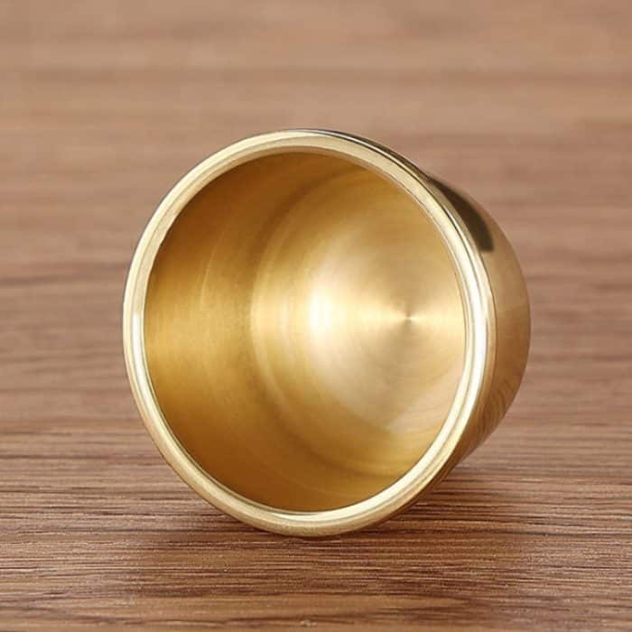 2 Stück reines Kupfer verdickter Wasserbecher für Buddha, Small, Medium, Large – Bild 4