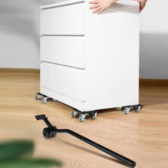 5-in-1-Universalrad zum Bewegen schwerer Gegenstände, Square Aggravated, Black Square Aggravator, Black Round Aggravator – Bild 5