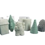 DIY-Weihnachtskerzen-Aromatherapie-Gips-Silikonform, Form:, Santa, Simple Christmas Tree, Triangular Christmas Tree, Christmas Gift, Single Stereo, Snow House 3, Single Christmas Cylinder, Origami Christmas Tree, 8 Cone Contest Christmas Tree, Matsi Kot – Bild 3