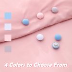 8 Stück abriebfester, pilzförmiger Quiltfixierer mit One-Touch-Entriegelung, Pink+Cloth Needle, Gray+Cloth Needle, Blue+Cloth Needle, White+Cloth Needle, Light Pink+Gum Needle, Light Blue+Glue Needle, White+Glue Needle – Bild 5