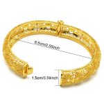24 Karat vergoldete Armbänder für Damen, Hochzeit, Sandgold-Armband, B-115, B-54, B-56, B-52, B-13, B-116, B-117, B-118, B-119, B-120, B-121 – Bild 2