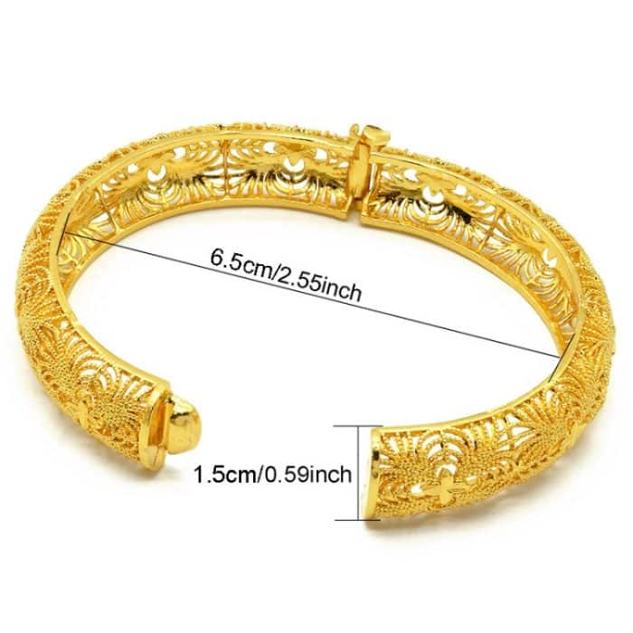 24 Karat vergoldete Armbänder für Damen, Hochzeit, Sandgold-Armband, B-115, B-54, B-56, B-52, B-13, B-116, B-117, B-118, B-119, B-120, B-121 – Bild 2
