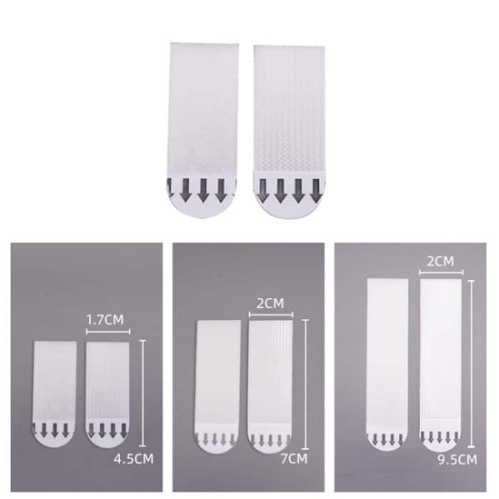 10 Stück Bildaufhängestreifen, Klettband, Bildaufhänger, 4.5x1.7cm, 7x2cm, 9.5x2cm – Bild 2