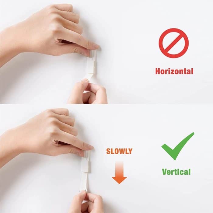 10 Stück Bildaufhängestreifen, Klettband, Bildaufhänger, 4.5x1.7cm, 7x2cm, 9.5x2cm – Bild 4