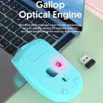 811 3 Tasten Laptop Mini Wireless Mouse Tragbare optische Maus, Spezifikationen:, Double Model (Pink), Double Model (Beige), Battery Version (Black), Battery Version (White), Battery Version (Pink), Battery Version (Blue), Battery Version (Beige) – Bild 5