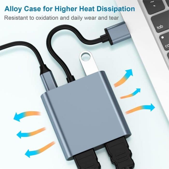 USB 3.0 zu Dual HDMI High Definition Konverter 4K USB Same Screen Extender, USB 3.0 To Dual HDMI – Bild 4