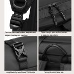 Ozuko 9631 Wasserdichter Outdoor-Rucksack, große Kapazität, Reise-Baseballtasche – Bild 5