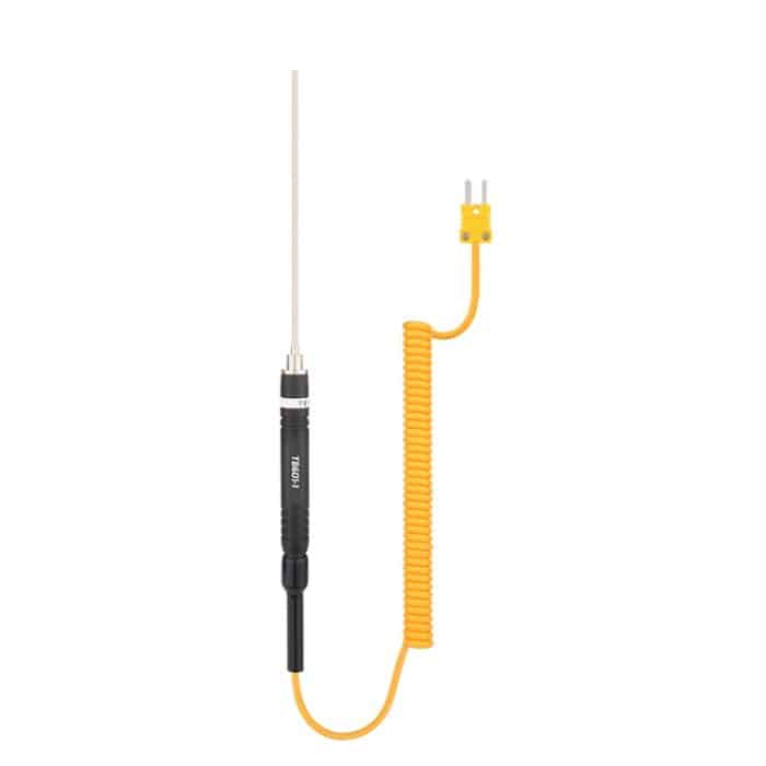 K-Typ-Sondenverwendung mit Thermometer, TASI TB601-1 Liquid Probe, TASI TB601-2 Surface Probe, TASI TB601-3 Surface Thermocouple, TASI TB601-4 Elbow Surface Thermocouple, TASI TB601-5 Pointed Needle Liquid Probe – Bild 1