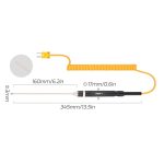 K-Typ-Sondenverwendung mit Thermometer, TASI TB601-1 Liquid Probe, TASI TB601-2 Surface Probe, TASI TB601-3 Surface Thermocouple, TASI TB601-4 Elbow Surface Thermocouple, TASI TB601-5 Pointed Needle Liquid Probe – Bild 2
