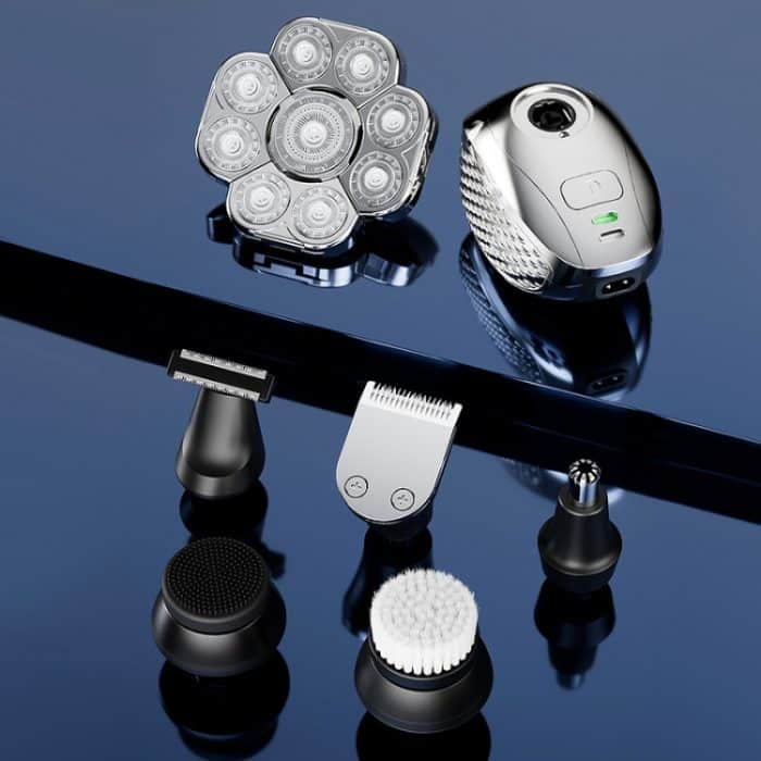 9 Messerkopf Multifunktionaler USB-Rasierer Ganzkörper-Wasserwaschrasierer Männer Haarkahl, Single Machine, 6 In 1 – Bild 2