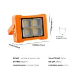 Solar-Flutlicht, tragbare Taschenlampe, Notfall-Arbeitslicht, 144 LEDs – Bild 2