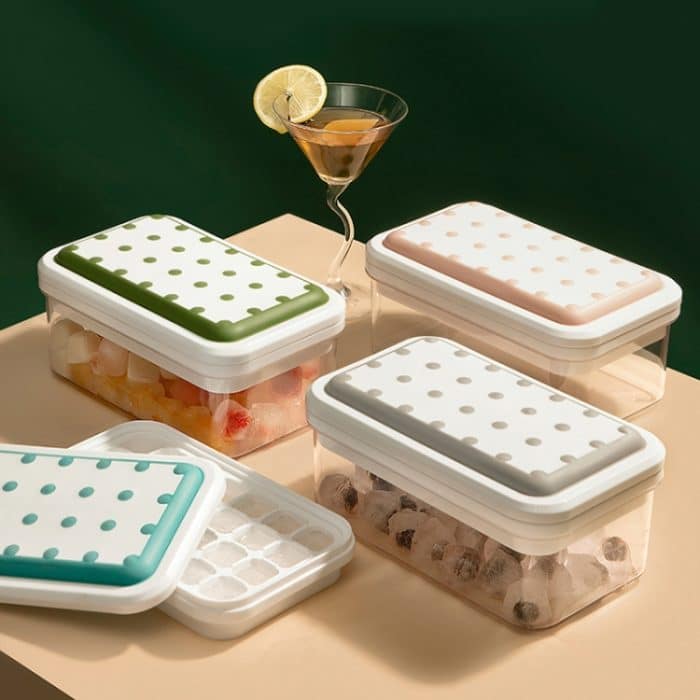 Eisform, zusammenklappbarer Deckel, Press-Eisbox, Single Llayer, Double Llayer – Bild 2