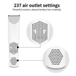 Elektrischer, wasserdichter Friseur-Kinder-Haarschneider, geräuscharm, wiederaufladbar, Push-Clipper, Digital Version White, Suction Upgrade Version White – Bild 10