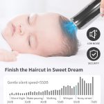 Elektrischer, wasserdichter Friseur-Kinder-Haarschneider, geräuscharm, wiederaufladbar, Push-Clipper, Digital Version White, Suction Upgrade Version White – Bild 12