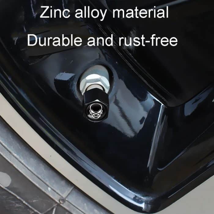 4 teile/satz Skeleton Metall Reifen Ventil Kappen Automobil Modifikation Universal Ventil Kern Abdeckung – Bild 5