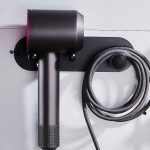 An der Wand montierter Haartrocknerhalter, lochfreier Badezimmerraum, Aluminium-Multifunktionsregal, Simple Silver, Simple Black, Small Silver, Small Black, Small With 2 Loops Silver, Small With 2 Loops Black, Large Silver, Large Black