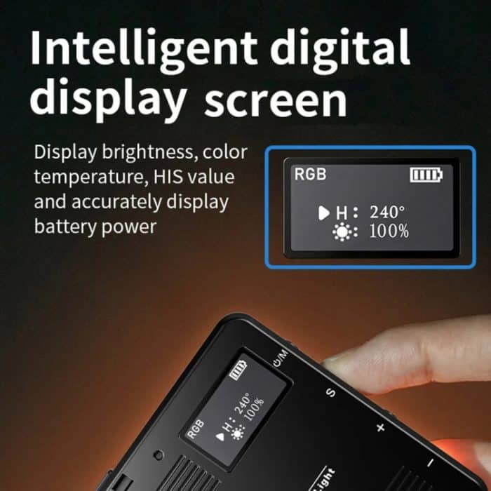 Wiederaufladbares Taschenlicht, Mini-Fotografie-Licht, LED-Außenaufnahme-Zusatzlicht, Desiontal M15 3 Color Temperature, Desiontal M16 RGB – Bild 6