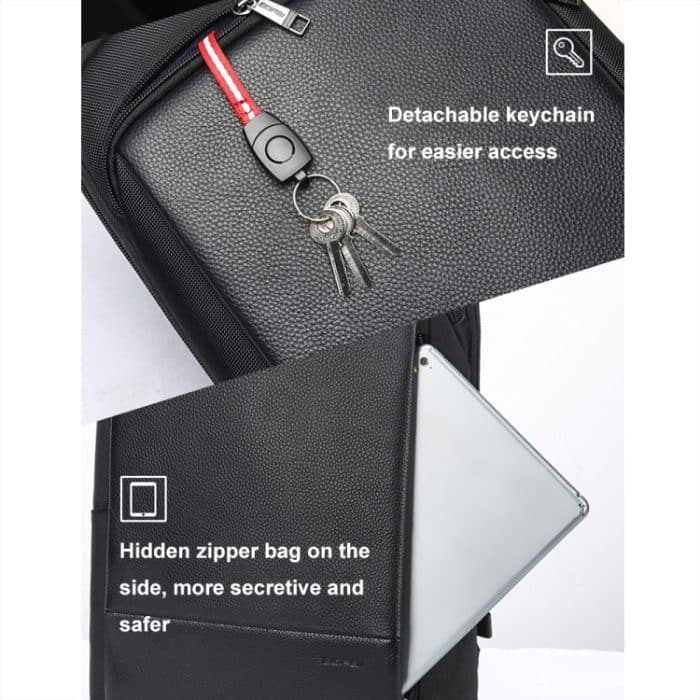 Bopai First-Layer-Business-Pendler-Laptop-Rucksack aus Rindsleder, wasserdicht und leicht, 61-122731, 61-122721 – Bild 11