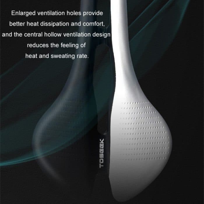 TOSEEK Mountainbike Sattel Rennrad Fahrradsitz Zubehör, Black, White, Red, Black Red, Black Green, Black Yellow, Black White – Bild 4