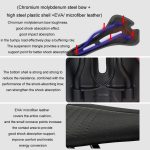 TOSEEK Mountainbike Sattel Rennrad Fahrradsitz Zubehör, Black, White, Red, Black Red, Black Green, Black Yellow, Black White – Bild 7